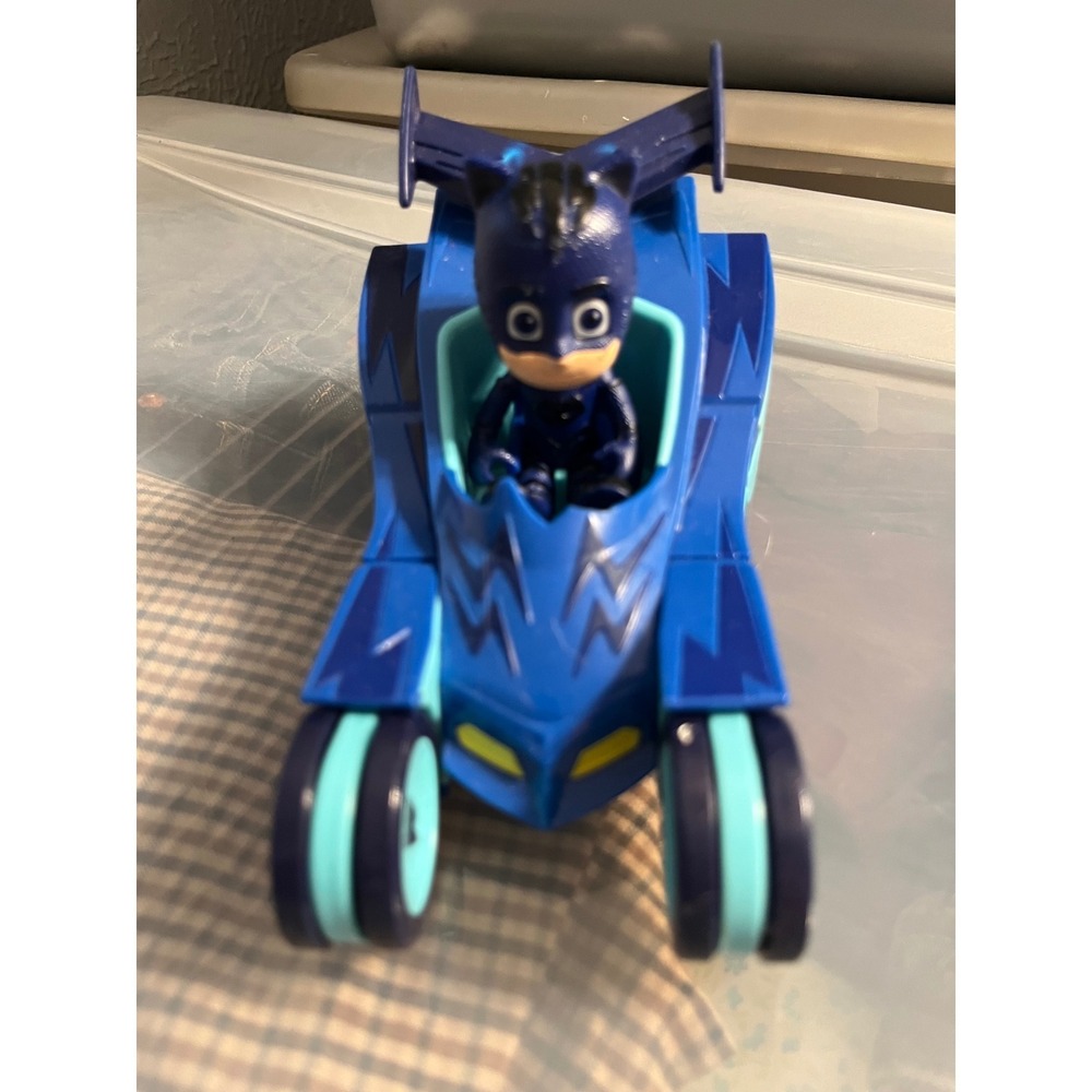 PJ Masks Catboy Action Figure and Cat-Car Vehicle Blue Toy Set